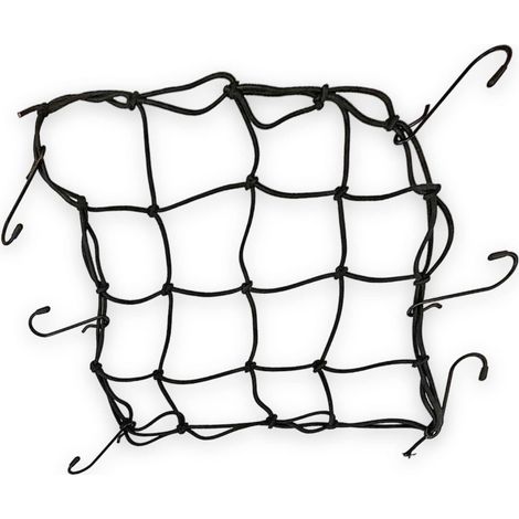 Filet À Bagages Pour Vélo - Filet De Sécurité Avec 6 Crochets - Filet Extensible Pour Fixation - Filet De Casque - Tendeur De Bagages - Bande Élastique (1 Pièce)