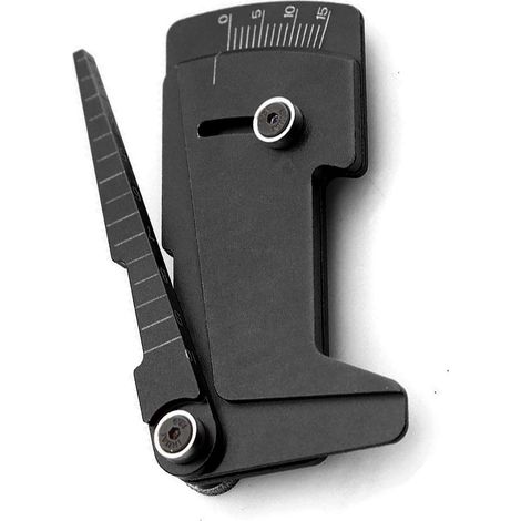 Règle En Aluminium Pour Voiture Rc - Jauge De Hauteur Réglable - Noir