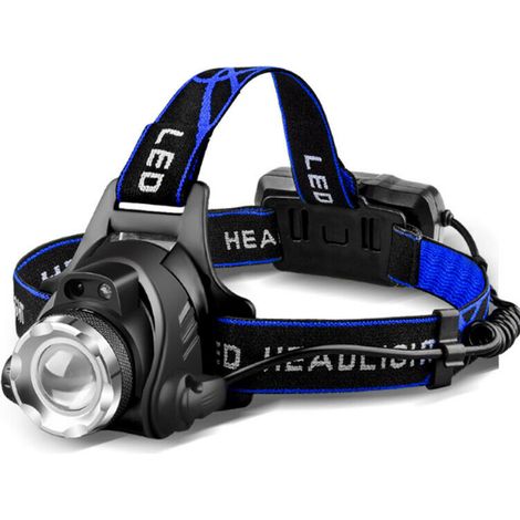 Bravix Lampe Frontale Led Puissante Rechargeable Torche Frontale Lampe Phare Orientable 3 Modes Led Frontale Avec Câble Usb Et 2 Piles 18650 Pour Peche Vélo Randonnée Course Camping,lumière Blanche