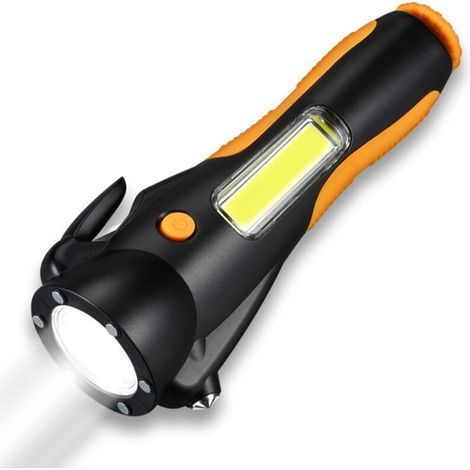 Bravix Lampe De Poche Led Ultra Lumineuse 6 En 1 Mini Lampe De Poche Pour Camping, Randonnée, Promenade, Extérieur, Urgences