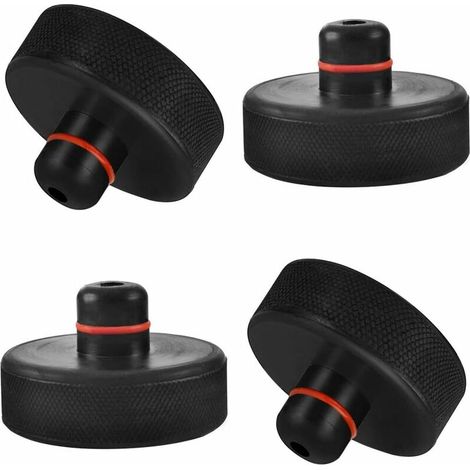 Bravix 4 Pièces Jack Pad Bloc, Bloc En Caoutchou Compatible With Tesla Model 3, Cric Tampon Hydraulique Crics De Levage, Protège La Batterie Et Le Châssis, Élévation Du Véhicule En Toute Sécurité