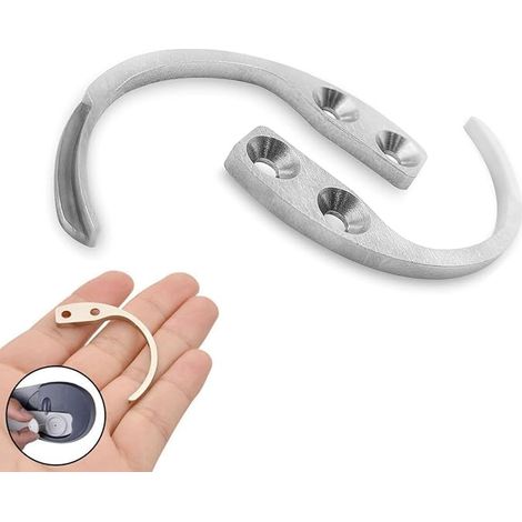 Bravix Detacheur Antivol, Detacheur Cle Securite, 2 Pièces Antivol Crochet Détacheur, Clé De Verrouillage De Sécurité Pour Séparateur Eas Vêtements Chaussures Épinglettes Étiquettes Dures