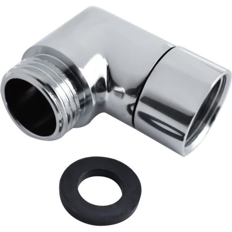 Bravix Pommeau Douche Adaptateur 90°,1 Pièces Cuivre Douchette Connecteur, G1/2 Pommes De Douche Et Douches À Main Adaptateur, Utilisé Pour Connecter Pommes De Douchette