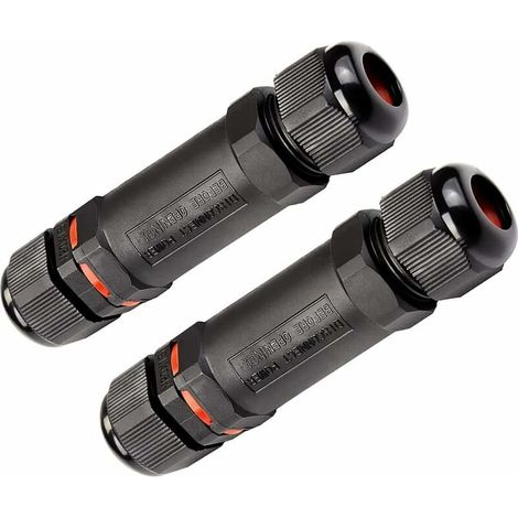 Bravix Boite De Derivation Etanche, Paquet De 2 Boitier Electrique - Boite De Jonction Facile À Installer (noir, Pvc)
