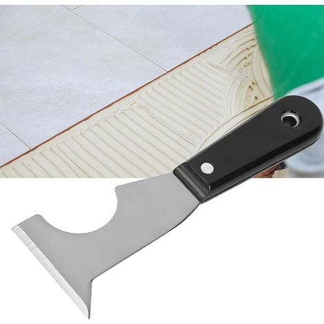 Bravix Grattoir Plat En Acier Inoxydable Peinture Grattoir Plat Mastic Décalcomanie Outil De Nettoyage Multifonctionnel À Main Pour La Décoration De La Maison Retrait D'Autocollant