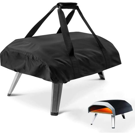 Bravix Housse De Four À Pizza Pour, Étanche, Résistante Aux Intempéries, Sac De Transport, Tissu Oxford, Four À Pizza, Sac De Transport, Accessoires De Four À Pizza, Noir