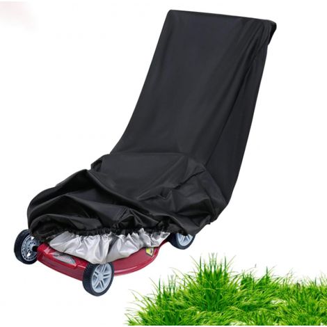 Bravix Housse Protection Tondeuse, Housse De Tondeuse Gazon Imperméable Housse De Tondeuse À Gazon, Housse De Tondeuse En Polyester 210d Avec Sac De Rangement A Cordon(193x64x112 Cm)