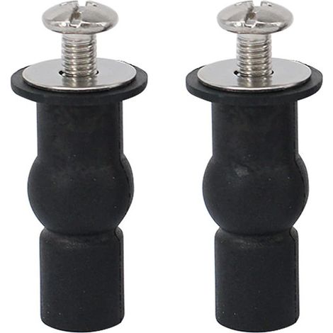 Bravix 2 Pièces Abattant Wc Fixations Charnières, Vis De Fixation Du Couvercle Des Toilettes, Charnière De Siège De Toilette, Pour Les Sièges De Toilette, Les Sièges De Toilette Généraux(noir)