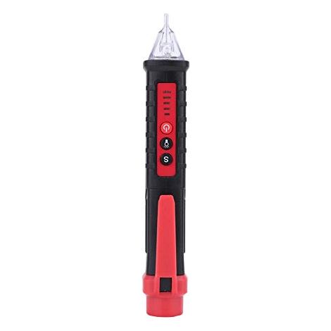 Bravix Outil De Testeur De Circuit De Stylo De Testeur De Détecteur De Tension Électrique De Crayon D'Essai Sans Contact 48-1000 V/12-1000 V( Black)