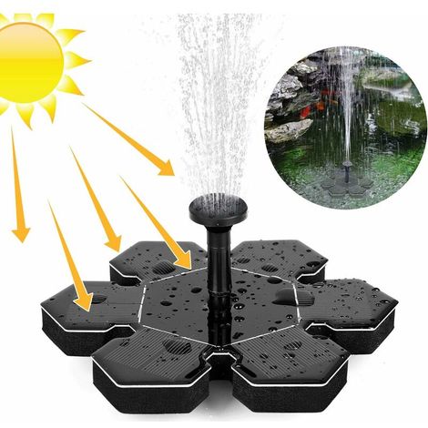 Bravix Fontaine Solaire D'Extérieur Avec Panneau Solaire 1,5 W