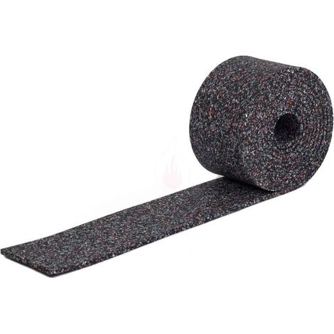 Bravix Safety Work - Tapis Antidérapant Pour Le Transport [ 1m X 5cmx 1cm ] Tapis Caoutchouc Rouleau, Cale Caoutchouc Terrasse, Bande Protection Lambourde, Bande Lambourde