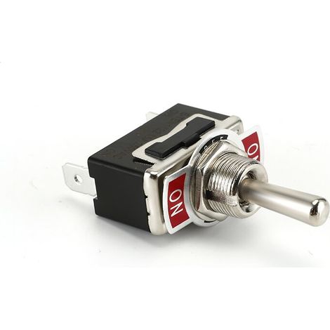 Bravix Interrupteur À Bascule En Métal, C513a, Spdt, Maintenu (enclenché), On/off/on 3 Positions, 15a 250vac, 3 Languettes, Ce, Avec Capuchon Étanche