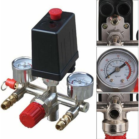 Bravix Commutateur De Commande De Compression De L'Ensemble De Support Les Accessoires De Compresseur D'Air Silencieux Sans Huile Conviennent À Une Utilisation En Extérieur