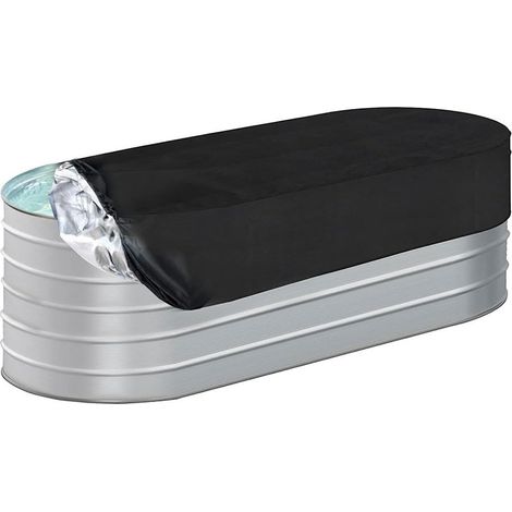 Bravix Bâche De Piscine - Bâche De Protection Pour Piscine - Housse De Protection Pour Piscine - Housse En Tissu Oxford 420d Épais - Imperméable Et Anti-poussière - Housse Indéchirable Pour Terrasse（7