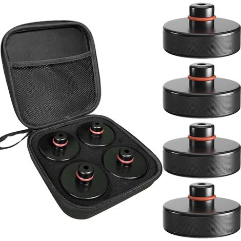 Bravix 4 Support De Cric Tesla Avec 1 Boîte De Rangement, Cale Levage Accessoires Pour Véhicules Tesla