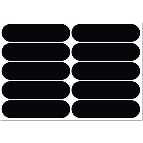 Bravix Kit D'Autocollants Rétro Réfléchissants Noirs Universels - Autocollants Pour Casque, Moto, Vélo, Scooter.