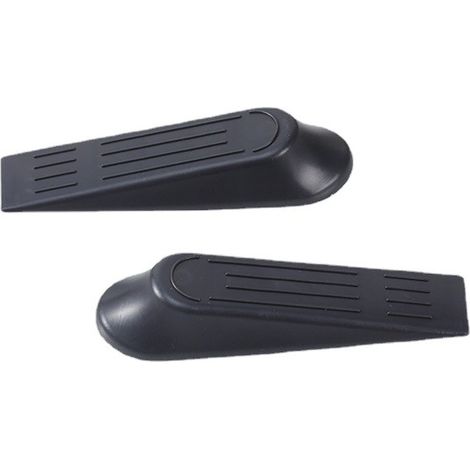 Bravix 10 Pcs Cale De Porte Sol, Arrêts De Portes Sol Antidérapante Bloque Porte Sol Plastique (noir)