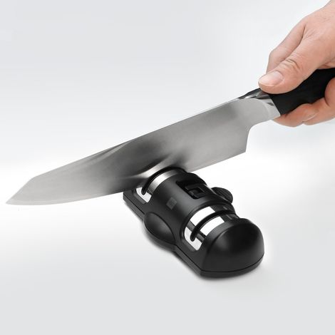 Bravix Xiaomi Aiguiseur De Cuisine Professionnel Manuel Aiguiseur Pour Couteaux En Acier Inoxydable Et Céramique De Toutes Tailles,base Anti-dérapante Noir