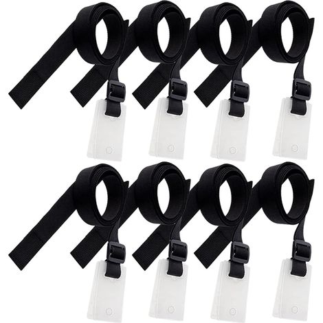 Bravix Kit De Fixation Pour Bâche Solaire De Piscine, Boucle De Plaque De Bobine Solaire Pour Film De Piscine, Couverture Solaire Sangles Set Contient 8 Sangles, 8 Plaques De Cordon Et 8 Boucles