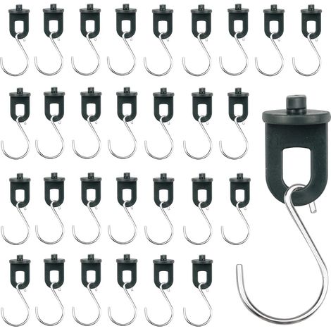 Bravix 50pz Suspensions Pour Serre Et 50pz Crochets En S, Clips À Effet De Serre, Accessoires Pour Plantes, Serre Clips, Support Plante, Lot De 100