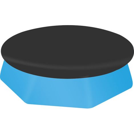 Bravix Bache Piscine Ronde Pour Piscine Ronde 244 Cm, Couverture De Piscine, Matériau Amélioré, Plus Épais Et Durable, Résistant À La Poussière Et Aux Feuilles, Facile À Installer, Noir (244cm)
