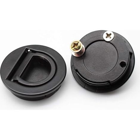 Bravix 2 Pièces Trappes Affleurantes, Poignée De Trappe De Bateau Avec Kit D'Installation, Inoxydable Marine Poignée Pour Tiroirs, Armoires, Yachts Marins, Coiffeuses