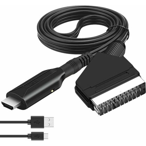 Bravix Convertisseur Péritel Vers Hdmi Pour Hdtv/dvd/décodeur/ps3/pal/ntsc - Adaptateur Audio Vidéo Starlight