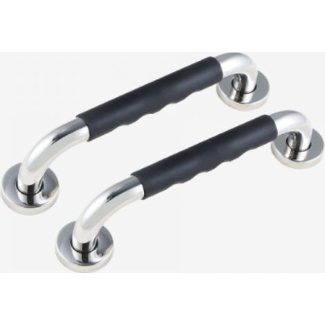 Bravix Barre D'Appui Wc, 30cm Lot De 2 Antidérapante Barre D'Appui De Salle De Bain, Barres Douche Baignoire Main Courante Inoxydable Maintien Poignée Douche Âgées/handicapées/enfants/enceinte