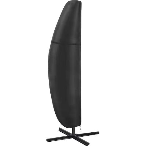 Bravix Housse De Protection Pour Parasol Déporté En Tissu Oxford 420d Imperméable, Housse Parasol Deporte Anti-uv Avec Fermeture Éclair (280 X 30/81/50cm)