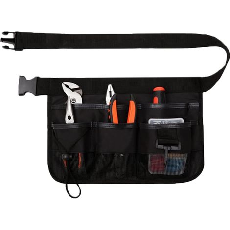 Bravix Ceinture À Outils De Jardin, Sac À Ceinture D'Outils Réglable, Ceinture Porte Outil, 7 Pochettes, Tissu Oxford 600d, Étanche, Avec Ceinture Ajustable, Pour Maison, Jardin, Camping, Nettoyage (n