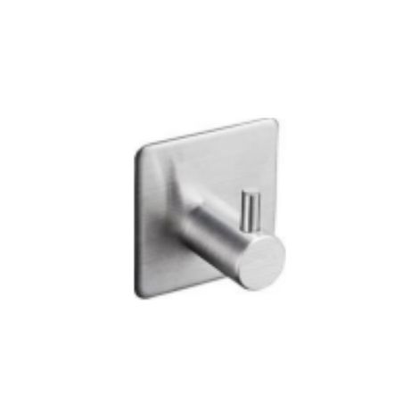 Bravix Crochet Adhesif Mural 4 Pièces, Crochet Adhésif 3m Acier Inox Accroche Tableau Sans Percer Porte Serviette Pour Salle De Bains, Salon, Chambre Et Cuisine, Argent