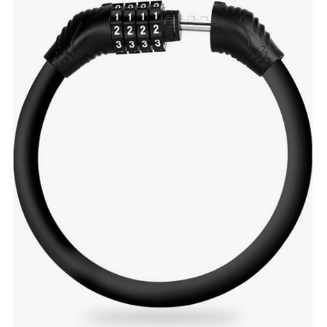 Bravix Antivol Code,secure Mini Antivol En Acier Avec Combinaison De Code Numérique - Réglable Et Flexible - Idéal Pour Vélo, Moto Et Plus