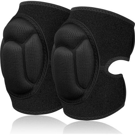 Bravix Genouillères De Protection, 1 Paire Genouillère Travail Avec 20mm Mousse Coussin, Genouillère Sport Pour Jardinage Jogging Travaux-l