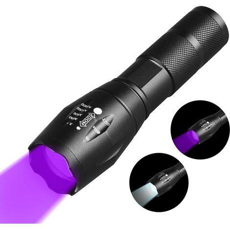 Bravix Lampe De Poche À Lampe Uv 365 Nm Lampe De Poche À Lumière Noire Lampe Uv Scorpion Détection De Minéraux De Diamant