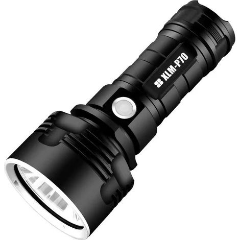 Bravix P70 Lampe Torche, 30000-100000 Lumens Haute Puissance Led Lampe De Poche Étanche Ultra Lumineuse, Lampe De Poche Xlm-p70 25w La Plus Puissante À 3 Modes (batterie Unique, 25w-p70)