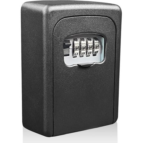 Bravix Boite A Clefs Securisee Exterieur Avec Code À 4 Chiffres Réinitialisable, Murale Boîte À Clés Étanche Et Antirouille, Boite À Clé Sécurisée Pour Maison, Garages, École, Bureau Rechange Cle
