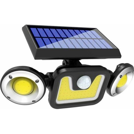 Bravix Pommeau De Douche Lampe Solaire Extérieur Ultra Puissante 83led Avec Détecteur De Mouvement, Spot Solaire Etanche Ip65 Eclairage Exterieur.(facile À Utiliser)