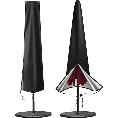 Bravix Housse De Parasol Droite, Housse De Parasol Imperméable, Anti-uv, Anti-vent, Housse De Parapluie En Tissu Oxford 210d Imperméable (190 X 30 X 50 Cm)