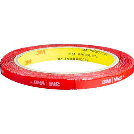 Bravix 3m Vhb 4910 Double Face Transparent Extra Fort, Ruban Adhésif, Imperméable Et Ultra Résistant Aux Hautes Températures Pour Décoration & Fixation De Voitures, De Maison (5mm X 3 M)