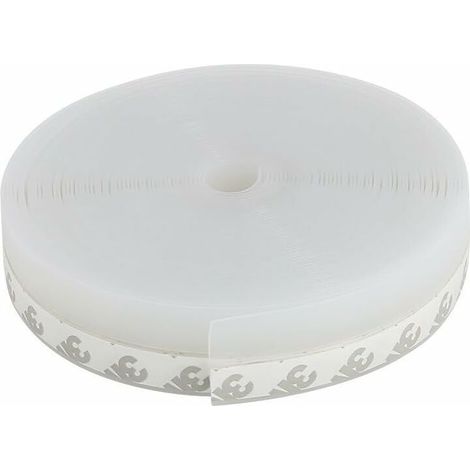 Bravix Bas De Porte Adhésif 10m X 25mm Bouchon De Vent En Silicone Souple Adhésif Imperméable À L'Eau Isolement Du Bruit Pour Empêcher L'Air Froid D'Entrer Et Augmenter La Température Intérieure