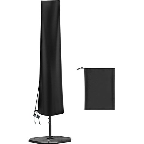 Bravix Housse De Parasol Jardin Pour Diamètre 2m 4m, Grande Housse De Parasol De Table De Patio Imperméable, 420d Oxford Protecteur De Parasol De 9 À 11 Pieds, H190 X 30/50cm
