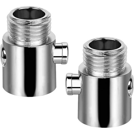 Bravix Stop Douche, 2 Pcs Vanne D'Arrêt Pour Pommeau De Douche Avec Interrupteu Economiseur D'Eau Pour Douche Valve De Pommeau De Douche