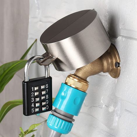 Bravix Tuyaux D'Arrosage Isolés Et Serrures Et Couvercles Domestiques - Utilisation En Extérieur, Systèmes De Verrouillage Du Robinet - Empêchent Les Abus Et Le Vandalisme ,7.64cm