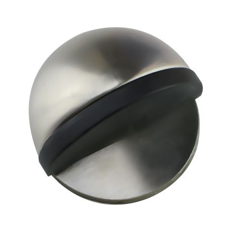 Bravix Arrêts De Portes, 1 Arrêt Et Butées De Porte En Acier Inoxydable Stop-porte Adhésif Au Sol Et Parquet, Butoirs De Porte Protection De Portes Et Murs Argent