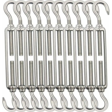Extracteur De Fil, Extracteur M5, Extracteur De Crochet, Extracteur En Acier Inoxydable 304 Pour Corde À Linge, Suspension, Extracteur De Garde-corps - 10 Pièces
