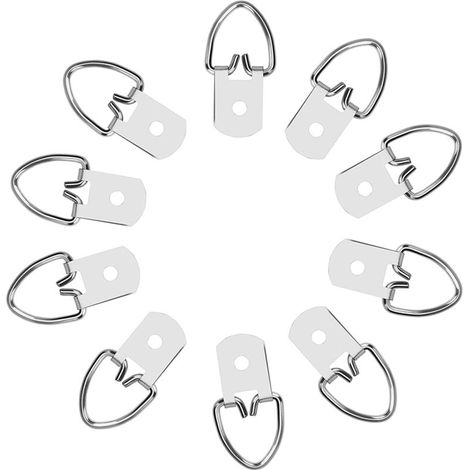 Bravix Crochets Cadre Robuste D Anneaux Cadre Picture Hangers Avec Vis Pour Photo Suspendues Home Bureau Art Decor 500 Pièces，