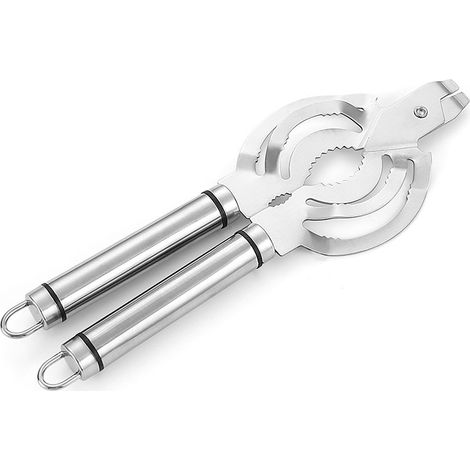 Bravix Ouvre-bouteille Multifonctionnel En Acier Inoxydable, Bouchon À Vis Permettant D'Économiser Du Travail, Artefact Ouvre-bouteille De Bière, Ouvre-boîte Universel Argent