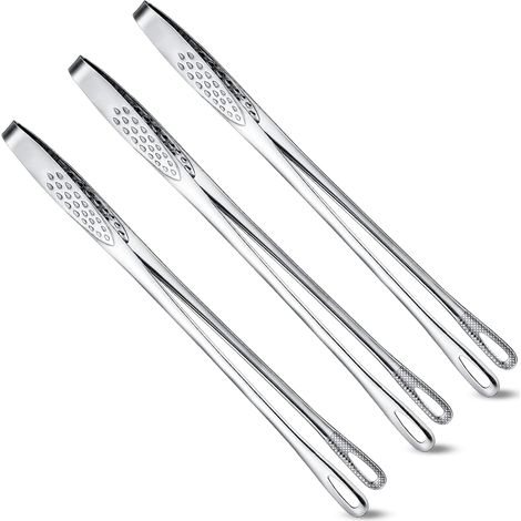 3 Pièces Pinces À Barbecue Coréennes Et Japonaises Pinces À Grill En Acier Inoxydable Pinces À Aliments De Cuisine Pince À Épiler Outil De Pince De Cuisson Pour Salade, Poisson, Steak, Barbecue
