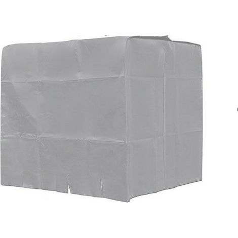Bravix Bâche De Réservoir D'Eau, Bâche Couverture Réservoir Ibc Pour Cuve 1000l, Capôt De Protection Container Citerne Eau, Anti-poussière Anti-uv Anti-pluie, 120x100x116cm (argent)