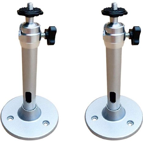 Bravix Support De Plafond Videoprojecteur, 2pcs Projecteur Cintre Plafond Universel Bureau D'École Accessoires Mural Mini Durable Projecteur Mural Au Plafond(argent)